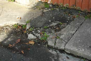 Current state of footpaths at St.Mary's Avenue