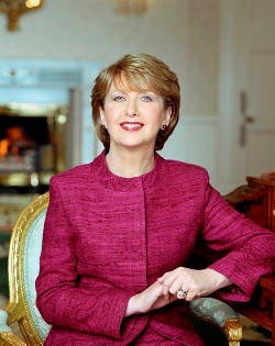 Irish President Mrs Mary McAleese