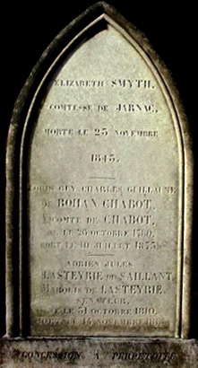 French Tomb of Countess Elizabeth Smyth.  