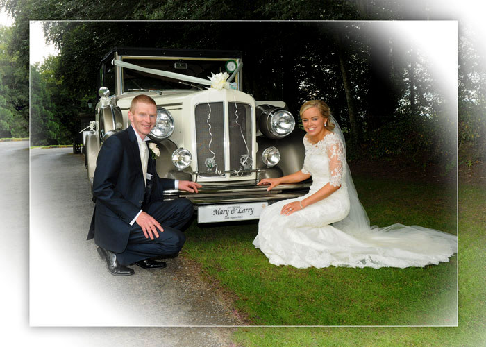 Mary & Larry following their wedding yesterday in Clonoulty.